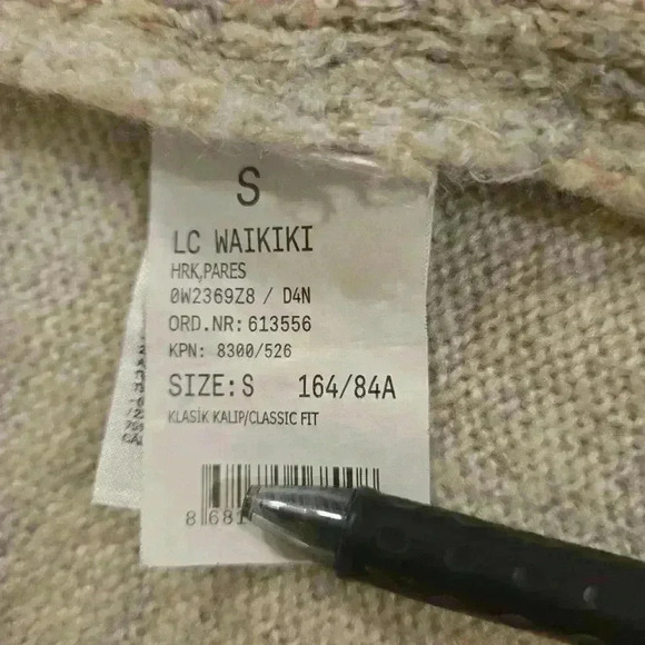 LC Waikiki Womens Long Sleeve Long Open Cardigan Taupe Size Small - Picture 8 of 11